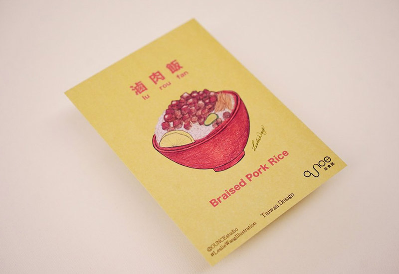 台灣小吃明信片6入組